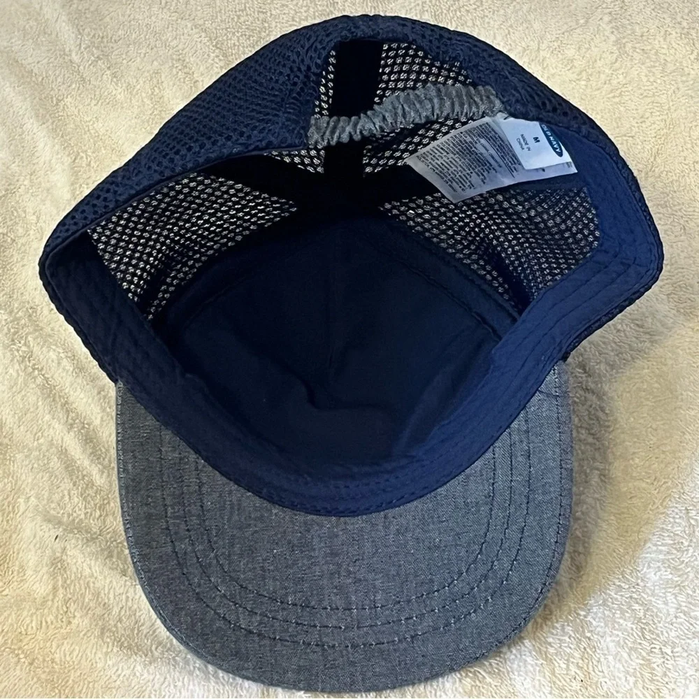 Youth Adjustable Gray and Black Cap with Shark Logo